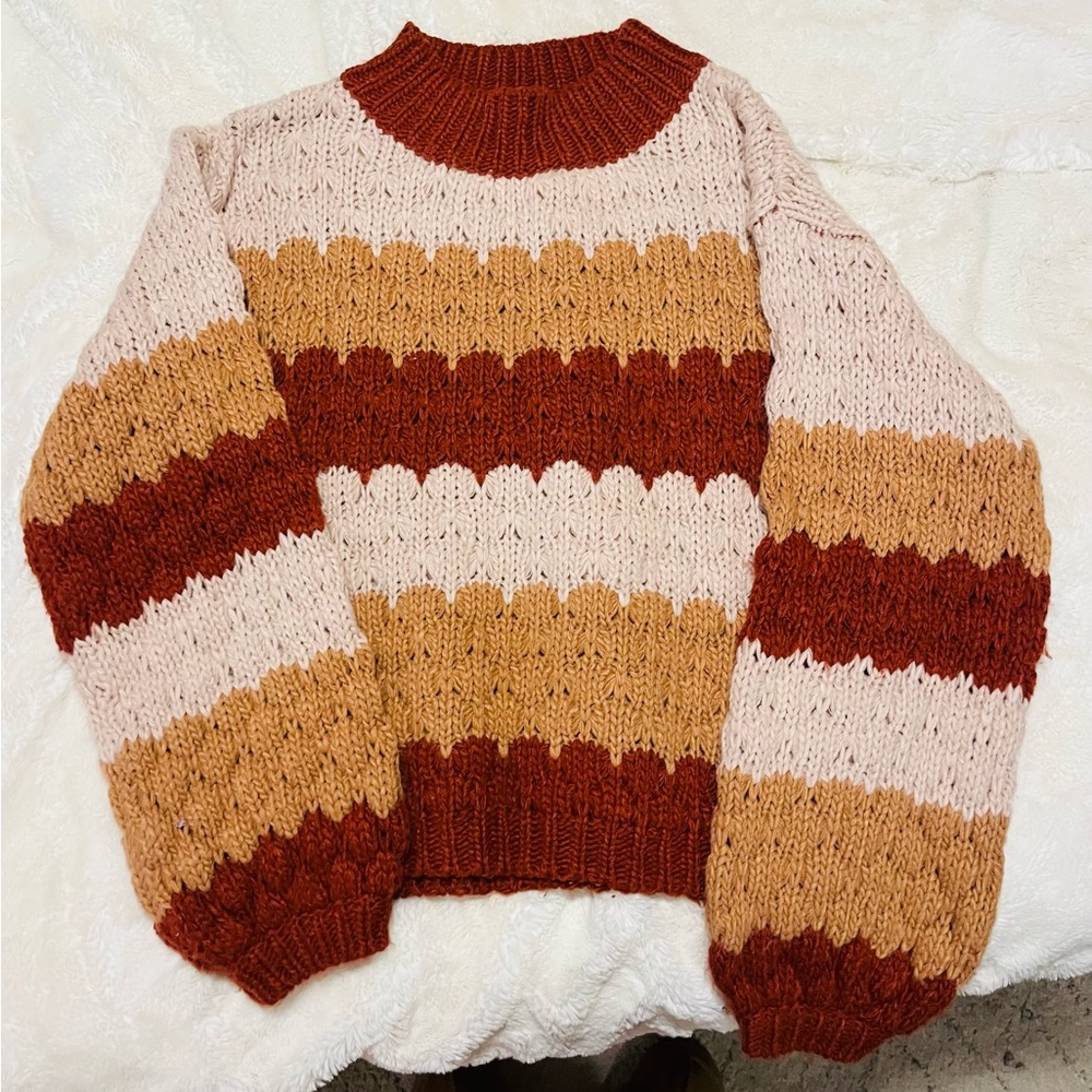 Altar'd State Warm Tones Knit Sweater
